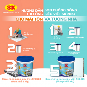 Sơn chống nóng SK hiệu quả giá rẻ